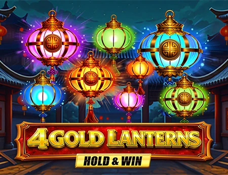 4 Gold Lanterns Hold & Win